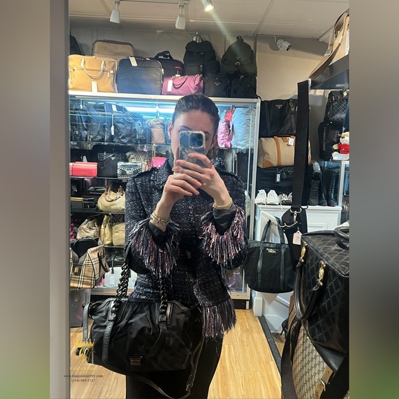 BURBERRY TORBITT GUNMETAL CROSSBODY CHAIN BAG - Picture 13 of 13